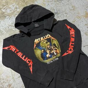 Vintage Distressed Metallica Metal’s King Hoodie Faded Black